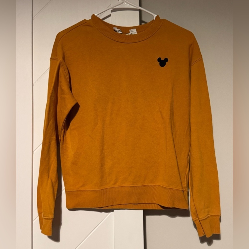 Disney Mickey Mouse Burnt Orange Sweatshirt Divided H&M Small - Picture 5 of 5